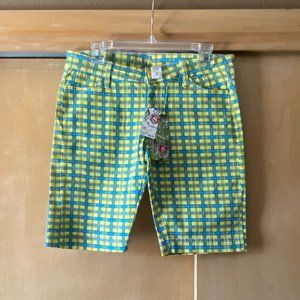 NWT Sz 5 Shorty Brand Multicolored Plaid Shorts